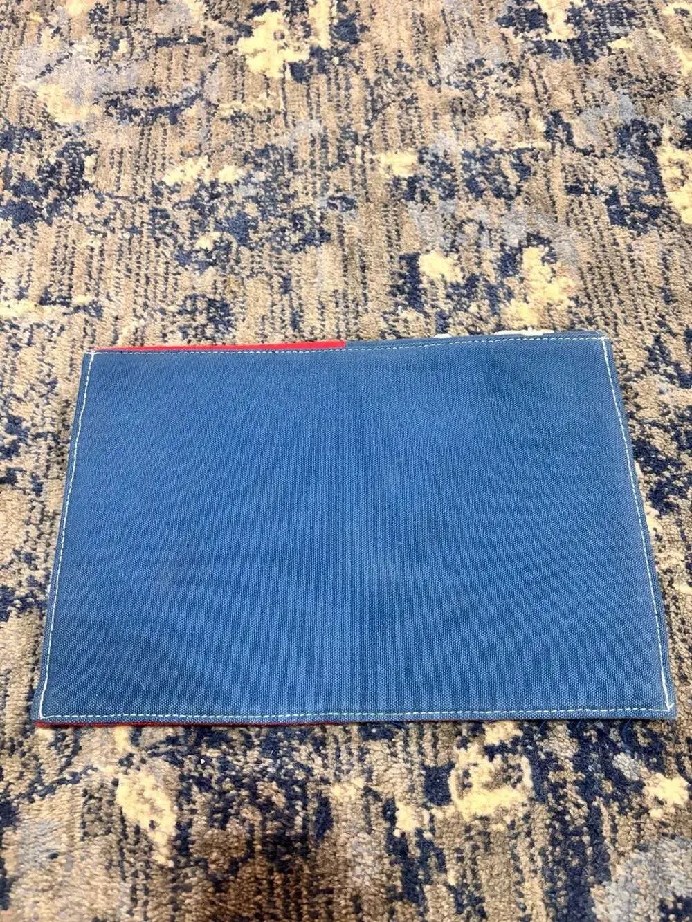 Karma American Flag Beaded Envelope Clutch Purse
